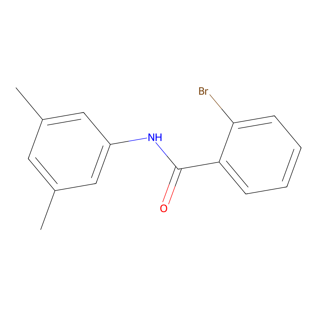 2-bromo-N-(3,5-dimethylphenyl)benzamide molecular structure, CAS 5351-02-0