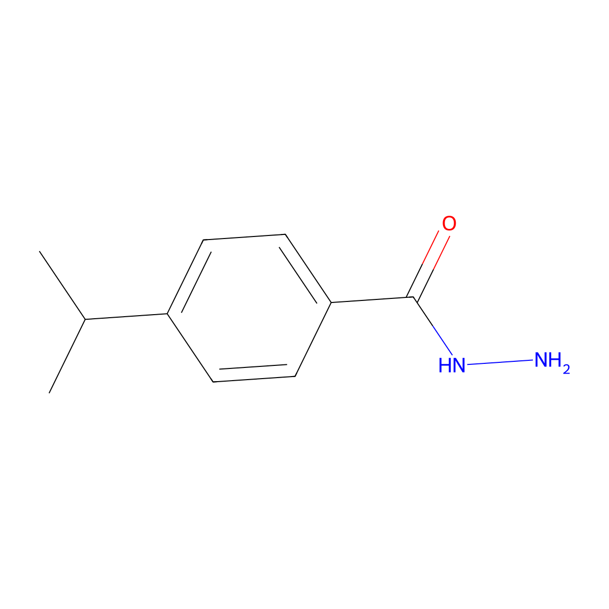4-Isopropylbenzohydrazide molecular structure, CAS 5351-24-6