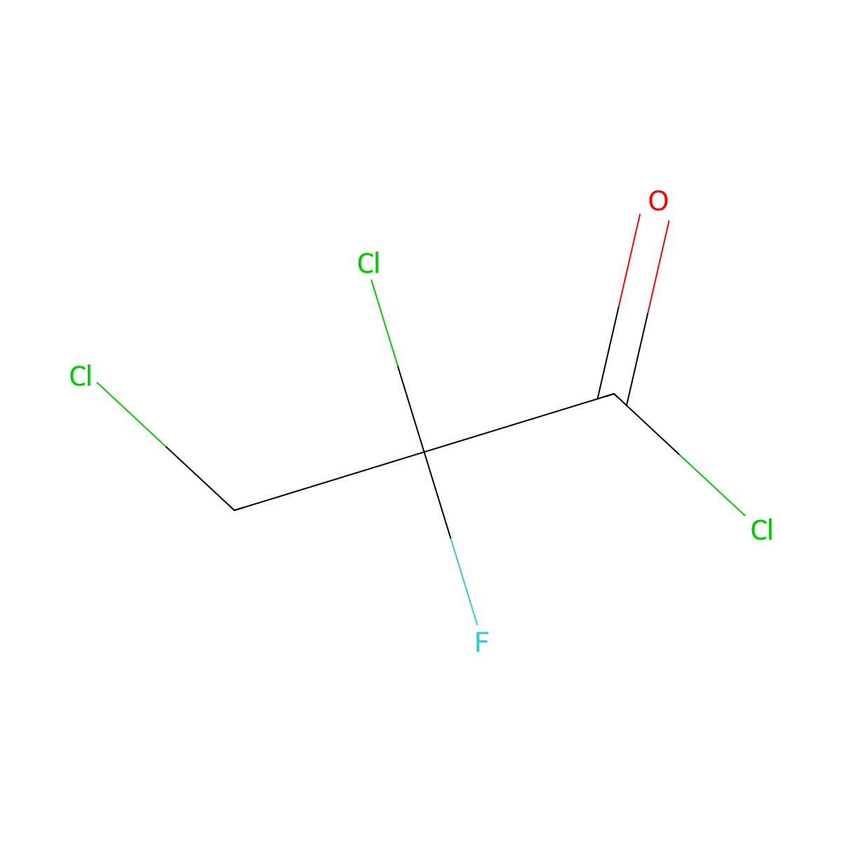 2,3-Dichloro-2-fluoropropanoyl chloride molecular structure, CAS 53510-12-6