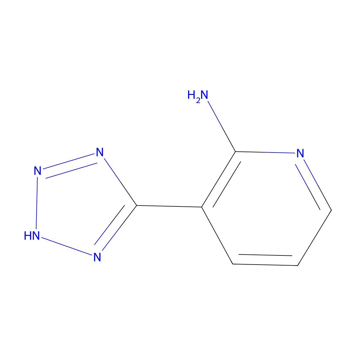 3-(2H-tetrazol-5-yl)pyridin-2-amine molecular structure, CAS 53511-62-9