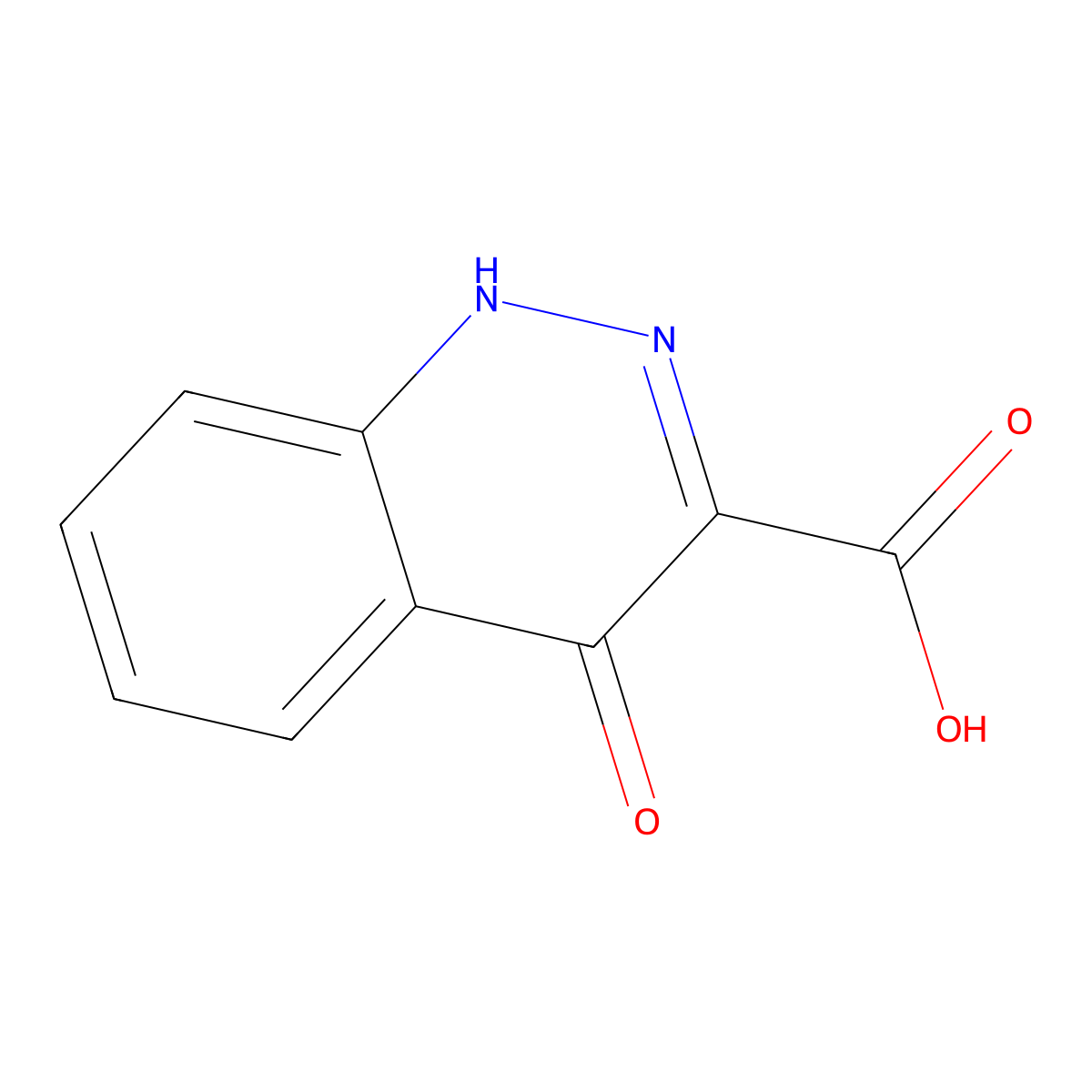 4-Oxo-1,4-dihydrocinnoline-3-carboxylic acid molecular structure, CAS 53512-17-7