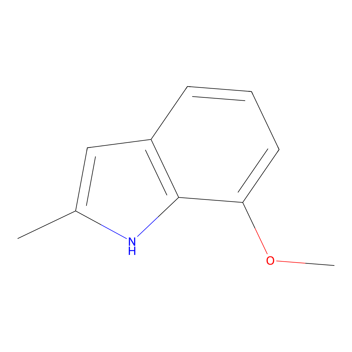 7-methoxy-2-methyl-1H-indole molecular structure, CAS 53512-46-2