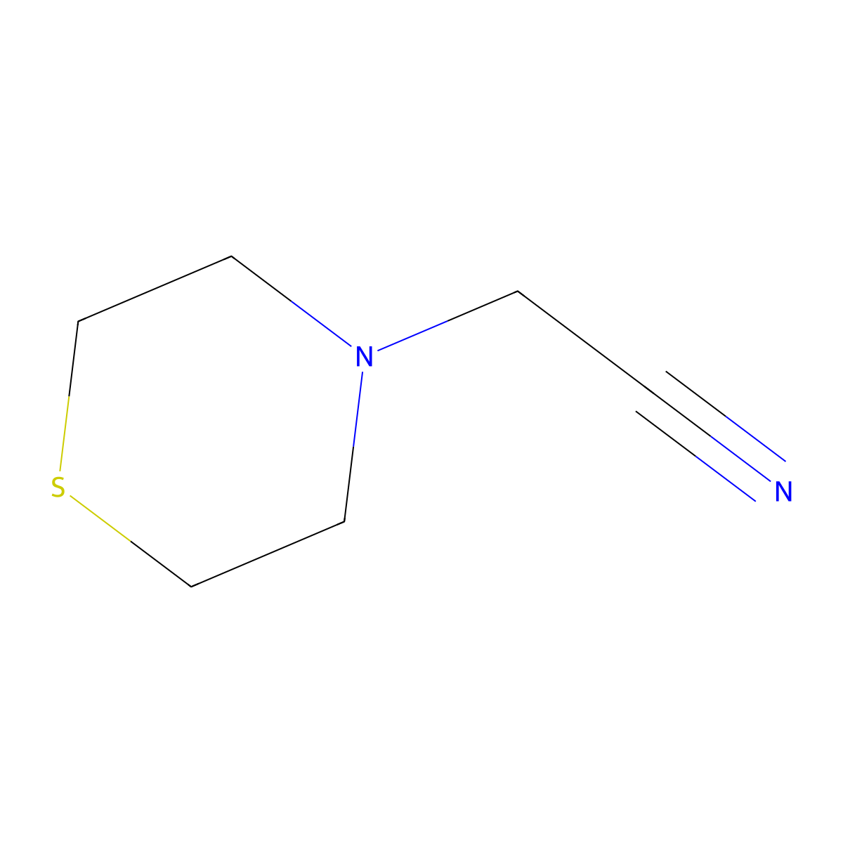 2-(Thiomorpholin-4-yl)acetonitrile molecular structure, CAS 53515-34-7