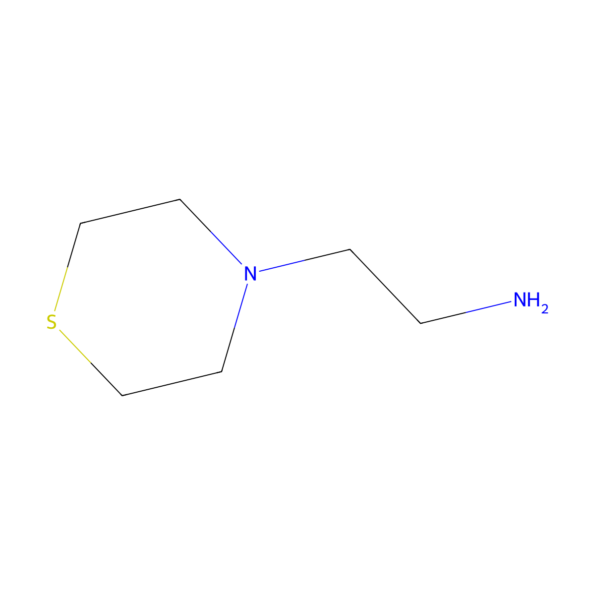 2-(Thiomorpholin-4-yl)ethan-1-amine molecular structure, CAS 53515-36-9