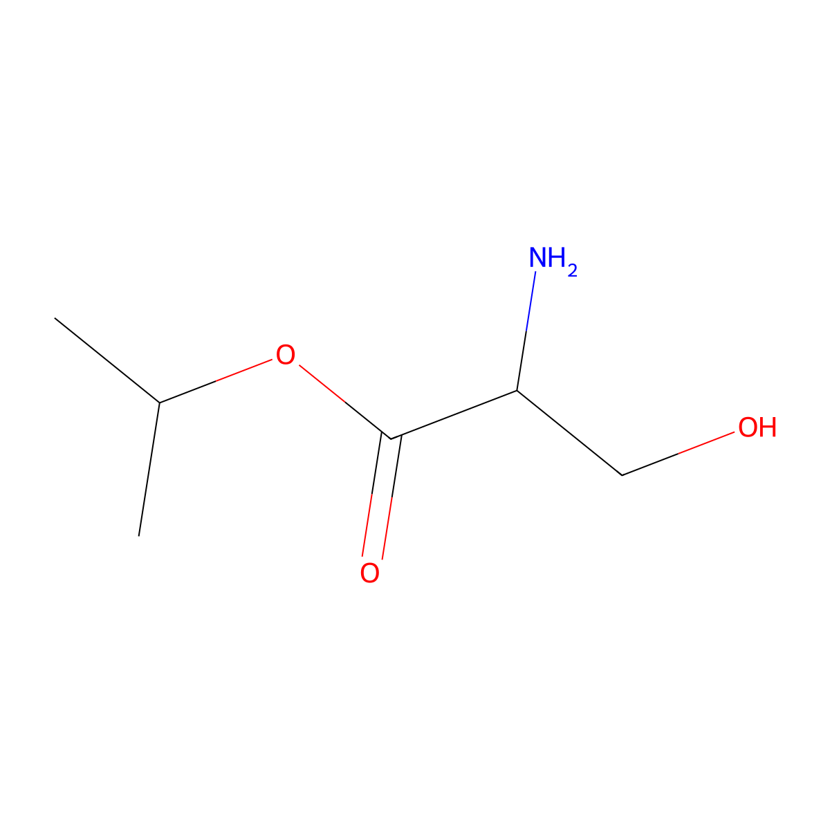 L-Serine isopropyl ester molecular structure, CAS 53517-65-0
