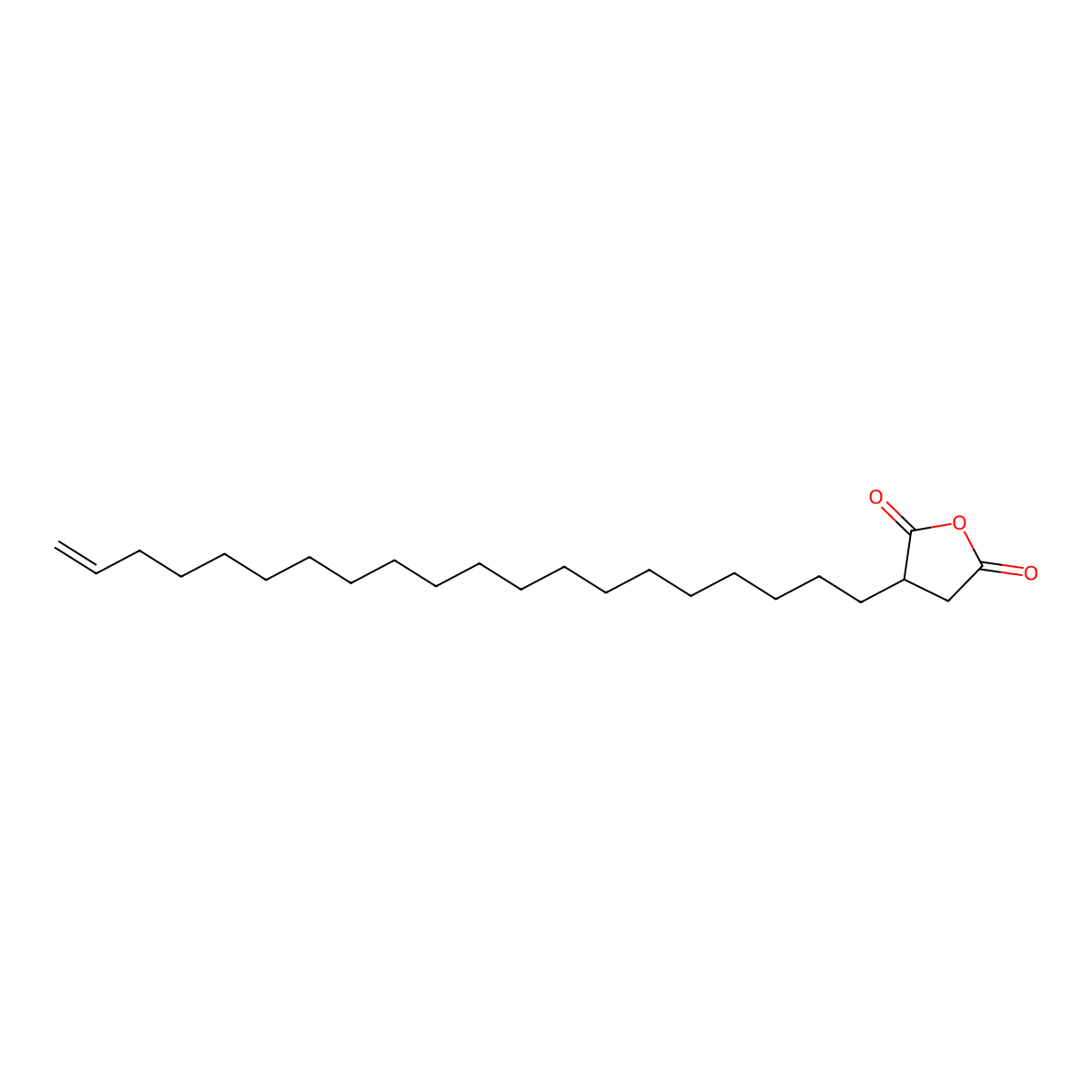 Eicosenylsuccinic anhydride molecular structure, CAS 53520-67-5