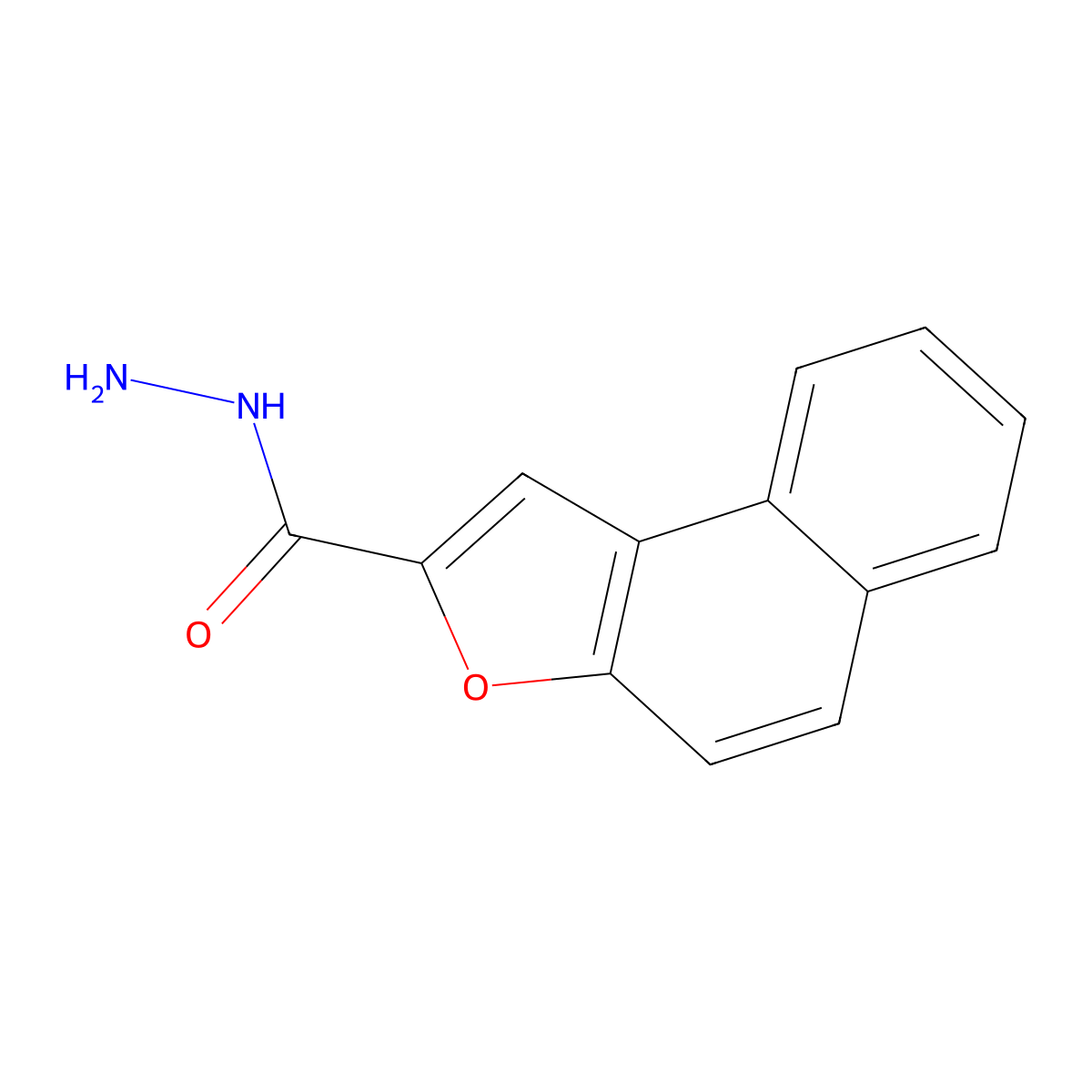 Naphtho[2,1-b]furan-2-carbohydrazide molecular structure, CAS 53524-88-2
