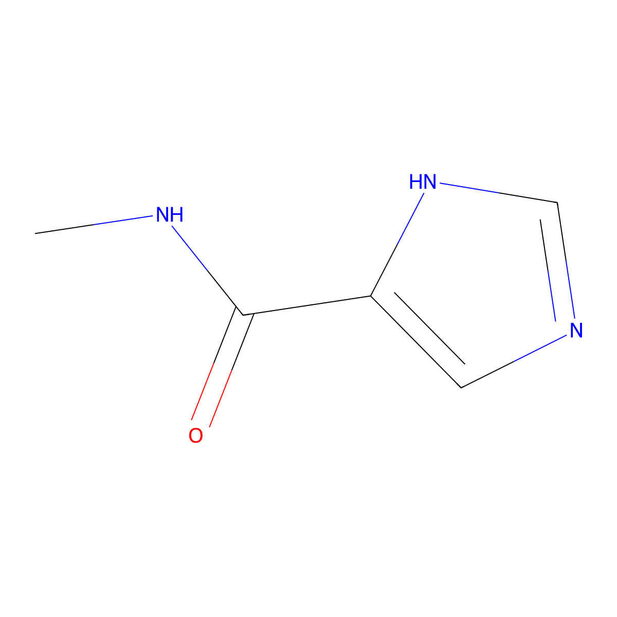 N-Methyl-1H-imidazole-4-carboxamide molecular structure, CAS 53525-55-6