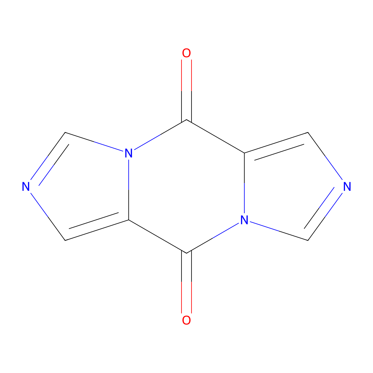 Diimidazo[1,5-a:1',5'-d]pyrazine-5,10-dione molecular structure, CAS 53525-65-8