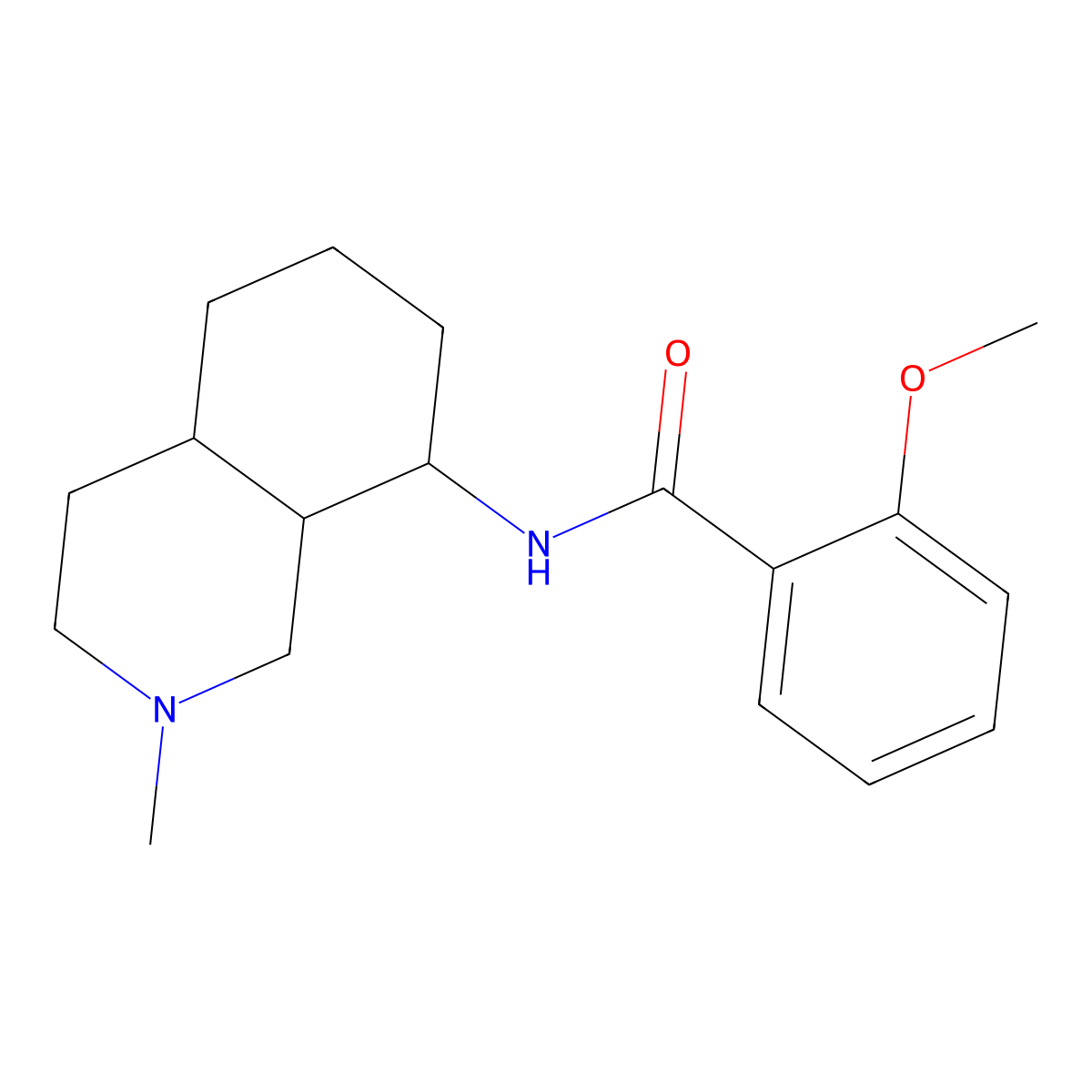 2-Methoxy-N-(2-methyldecahydroisoquinolin-8-yl)benzene-1-carboximidic acid molecular structure, CAS 53525-81-8