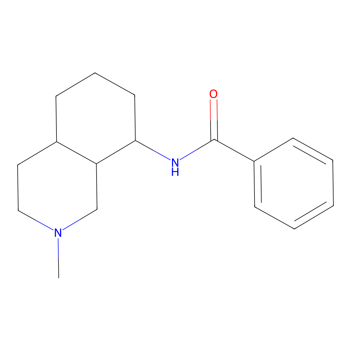 Benzamide, N-(decahydro-2-methylisoquinolin-8-yl)-, (E)- molecular structure, CAS 53525-90-9