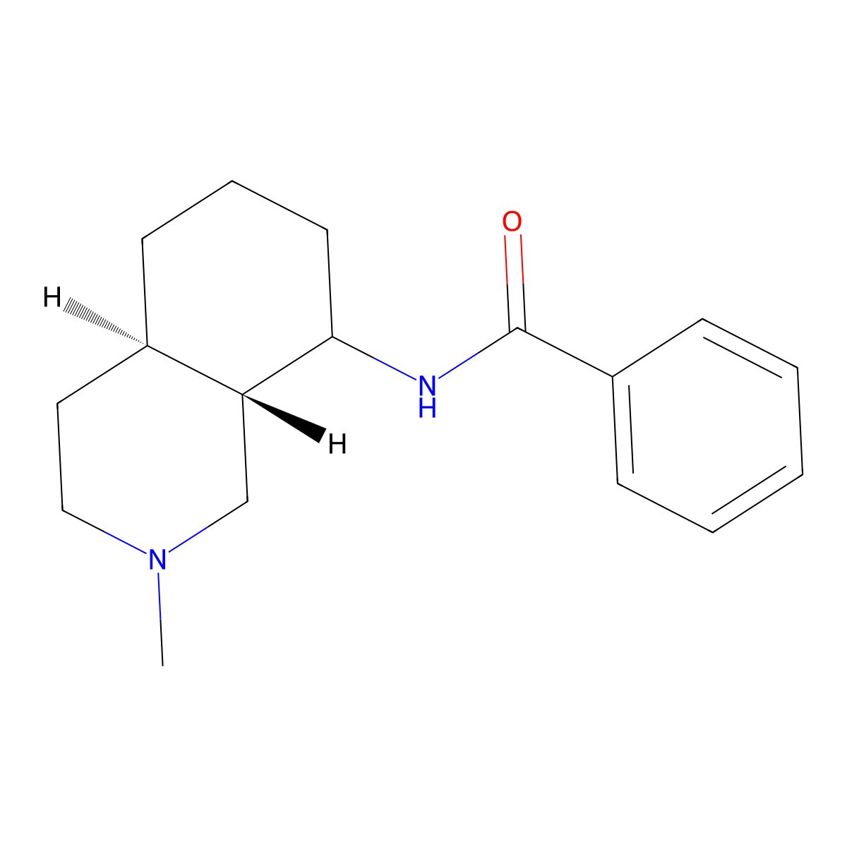 Benzamide, N-(decahydro-2-methylisoquinolin-8-yl)-, (E)- molecular structure, CAS 53525-90-9