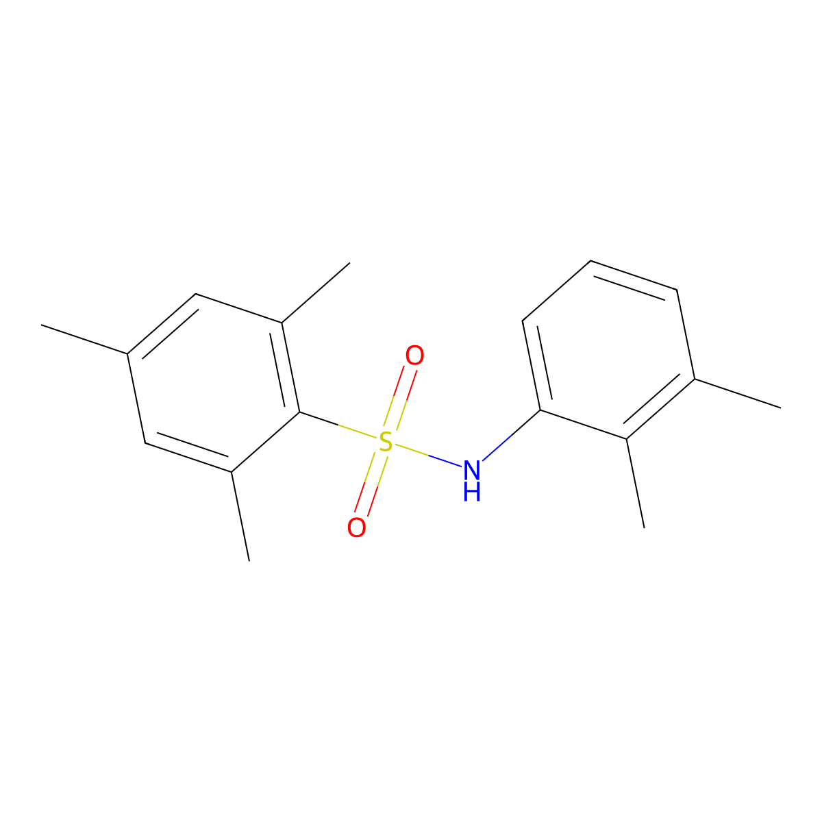 N-(2,3-dimethylphenyl)-2,4,6-trimethylbenzenesulfonamide molecular structure, CAS 5353-38-8