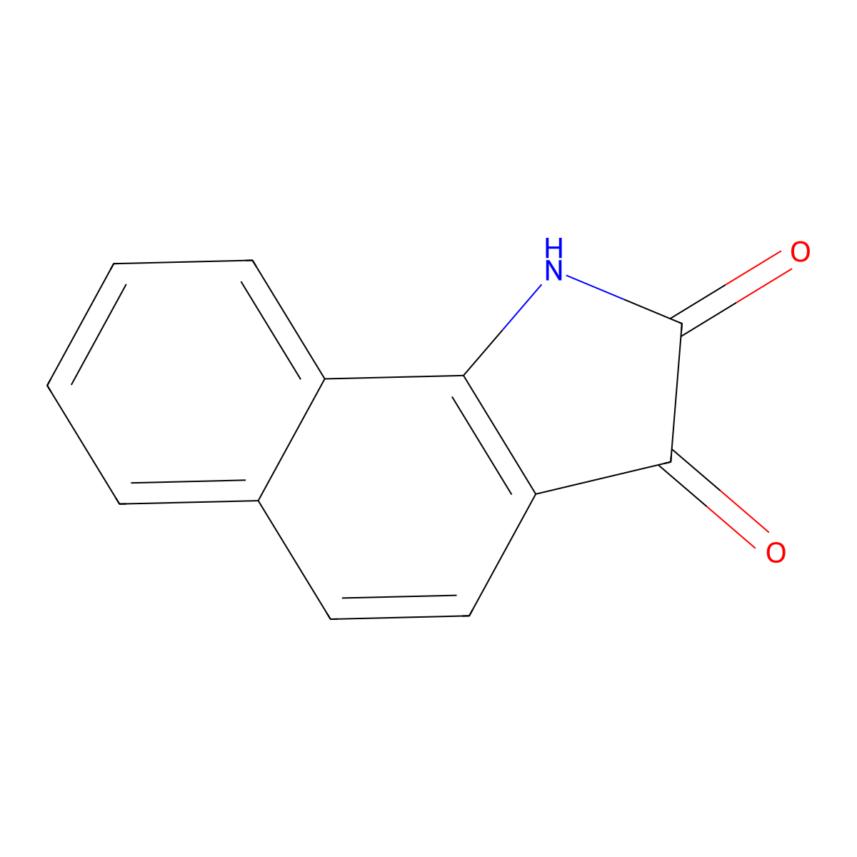 1H-Benz[g]indole-2,3-dione molecular structure, CAS 5353-96-8