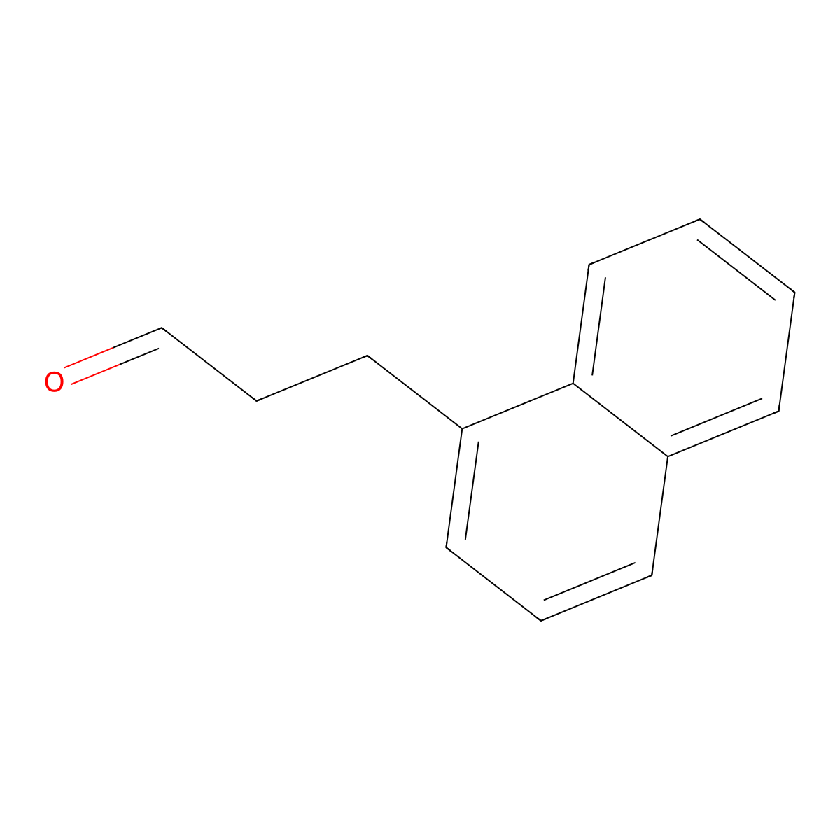 1-Naphthalenepropanal molecular structure, CAS 53531-16-1