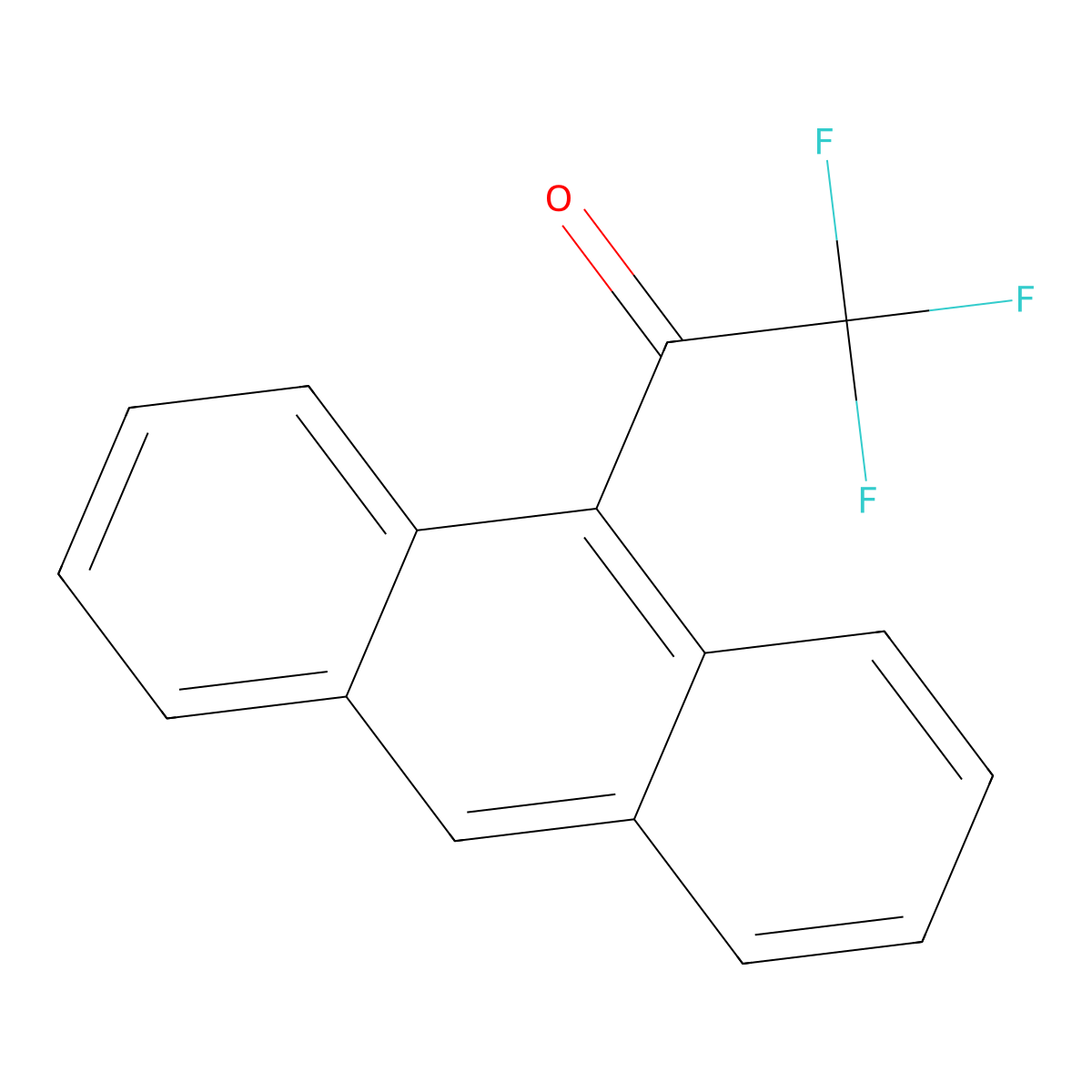 9-Anthryl trifluoromethyl ketone molecular structure, CAS 53531-31-0