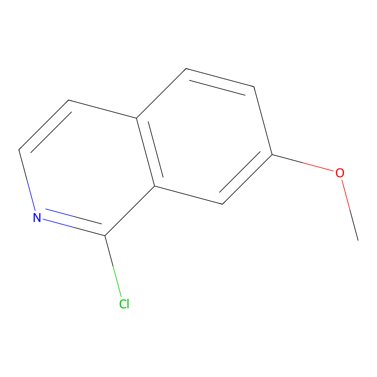 1-Chloro-7-methoxyisoquinoline molecular structure, CAS 53533-54-3