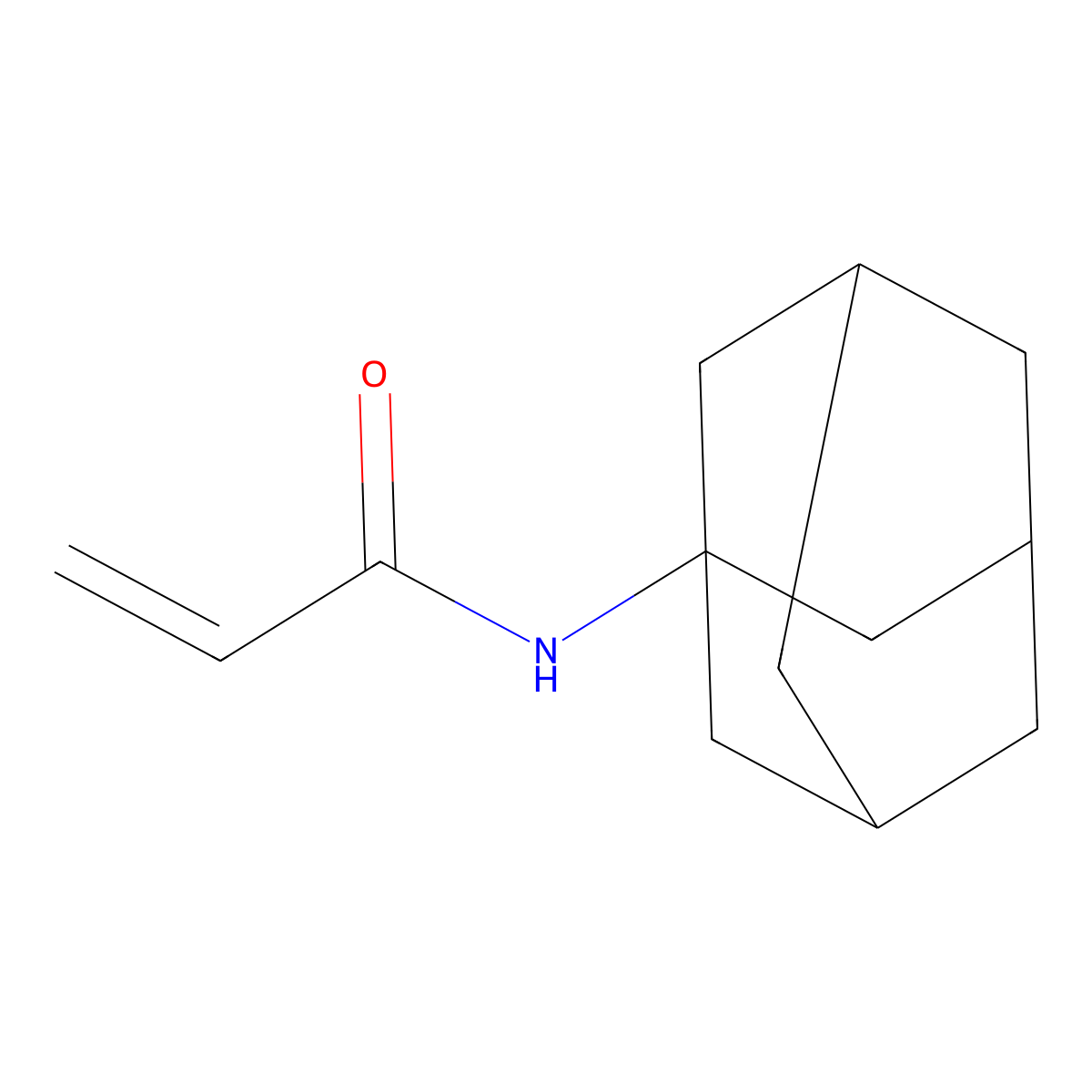 N-(Adamantan-1-yl)prop-2-enimidic acid molecular structure, CAS 5354-87-0