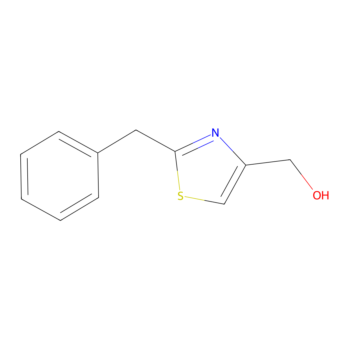 (2-Benzylthiazol-4-yl)methanol molecular structure, CAS 53542-87-3