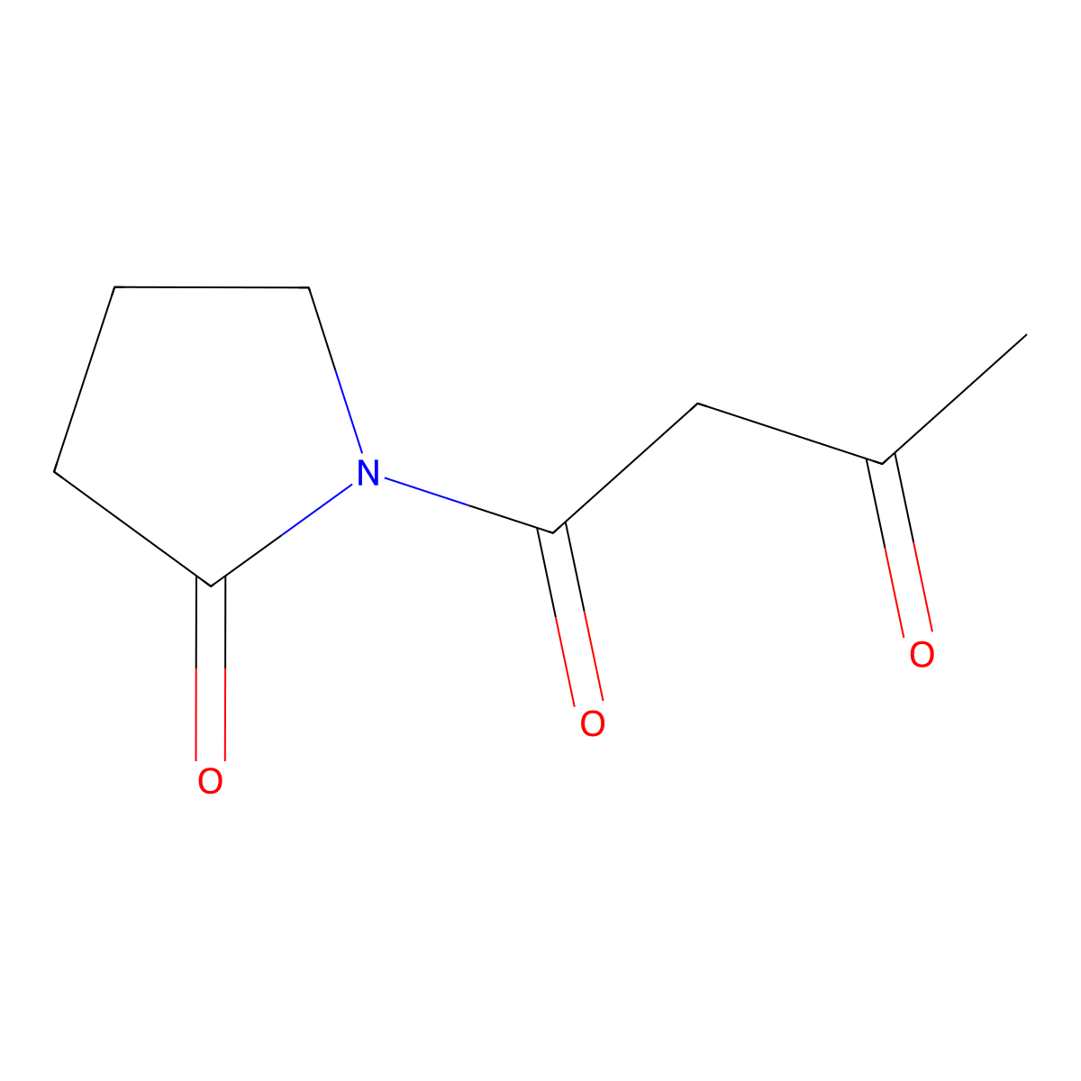 1-(2-Oxopyrrolidin-1-yl)butane-1,3-dione molecular structure, CAS 53544-25-5