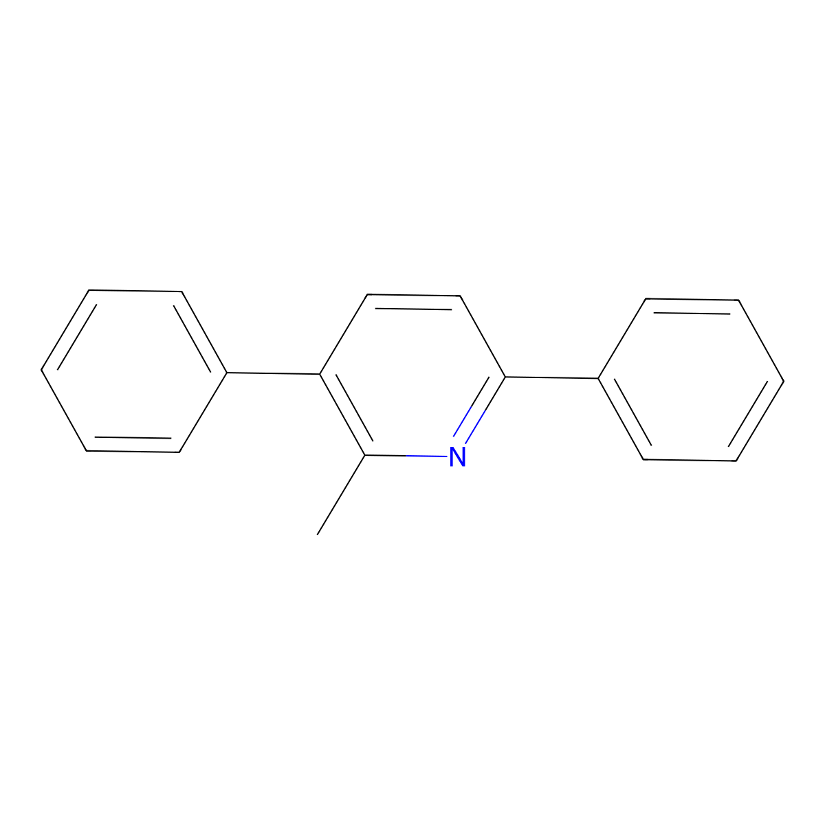 2-Methyl-3,6-diphenylpyridine molecular structure, CAS 53546-08-0