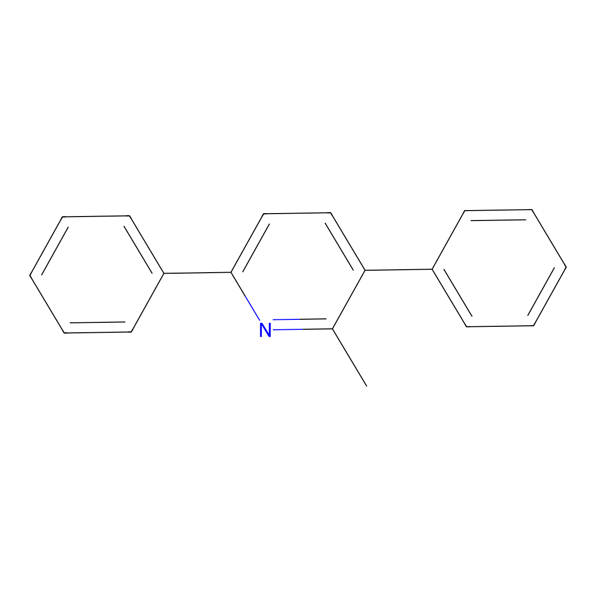2-Methyl-3,6-diphenylpyridine molecular structure, CAS 53546-08-0