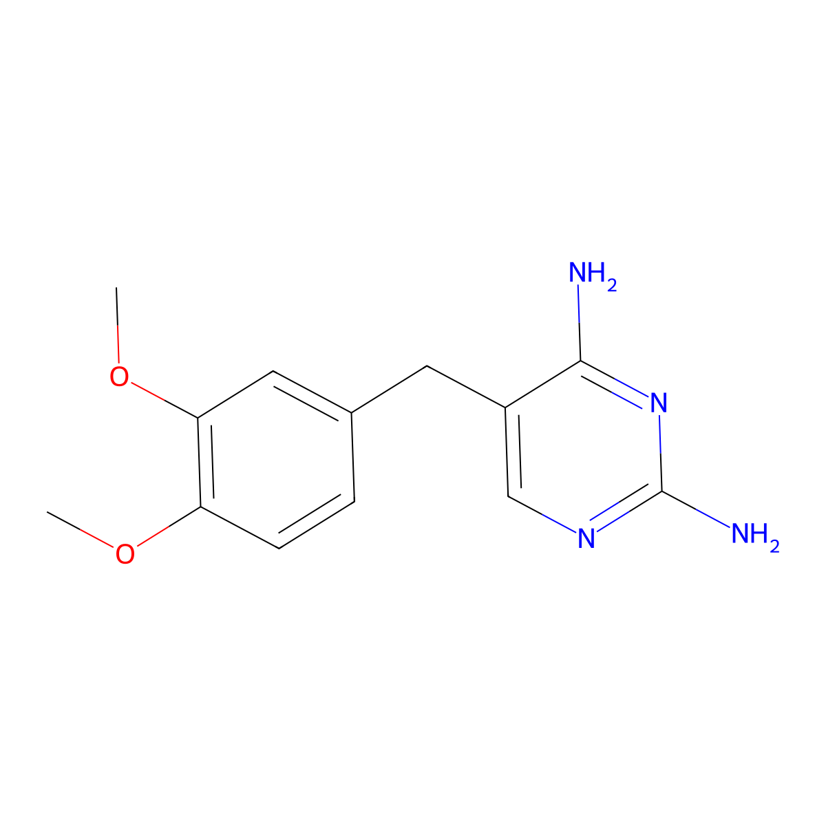 Diaveridine molecular structure, CAS 5355-16-8