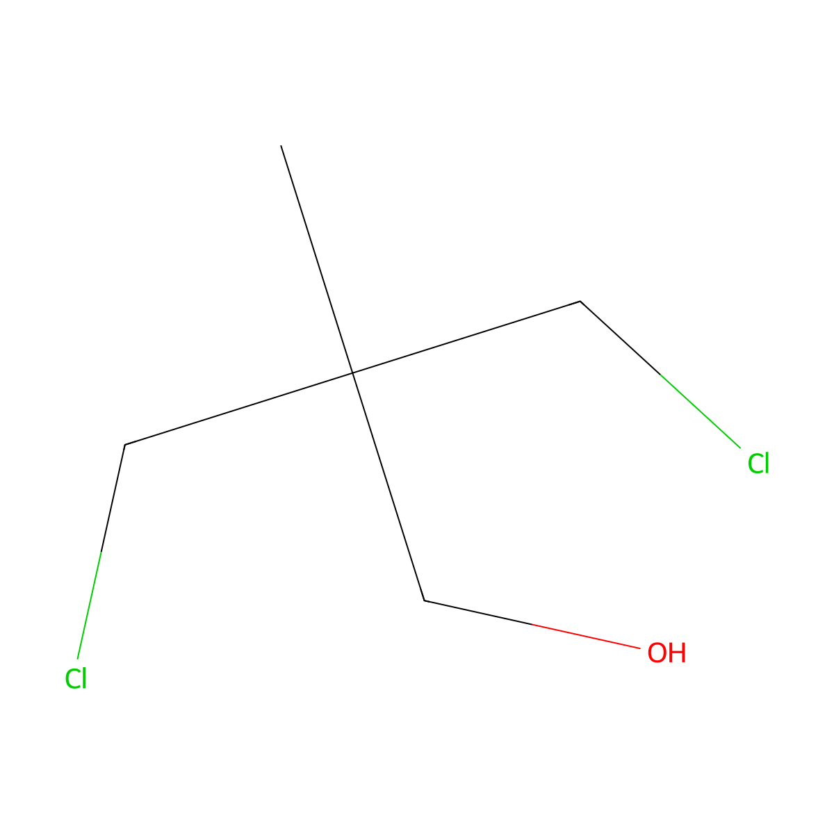 3-Chloro-2-(chloromethyl)-2-methylpropan-1-ol molecular structure, CAS 5355-54-4