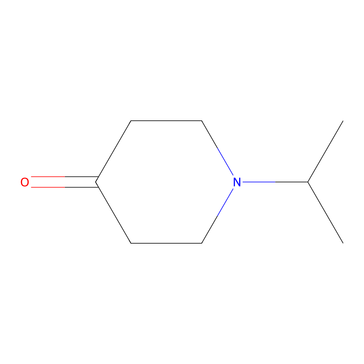 1-(Isopropyl)-4-piperidone molecular structure, CAS 5355-68-0