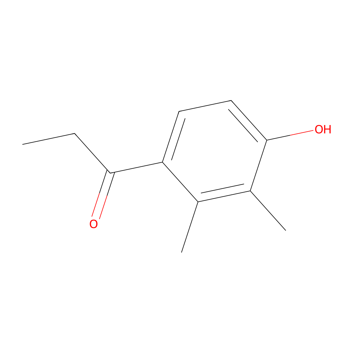 1-(4-Hydroxy-2,3-dimethylphenyl)-1-propanone molecular structure, CAS 5355-81-7
