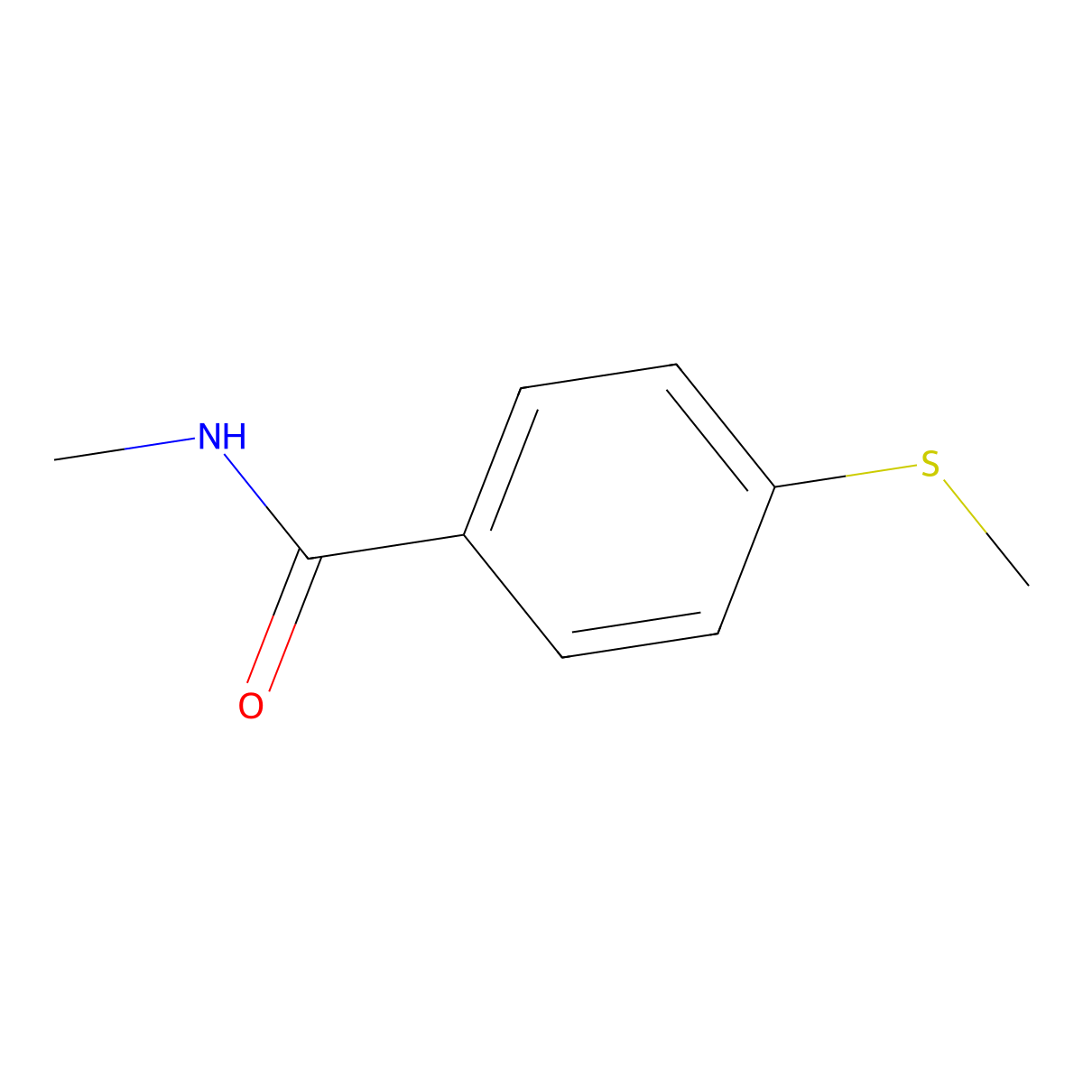N-Methyl-4-(methylthio)benzamide molecular structure, CAS 53551-23-8