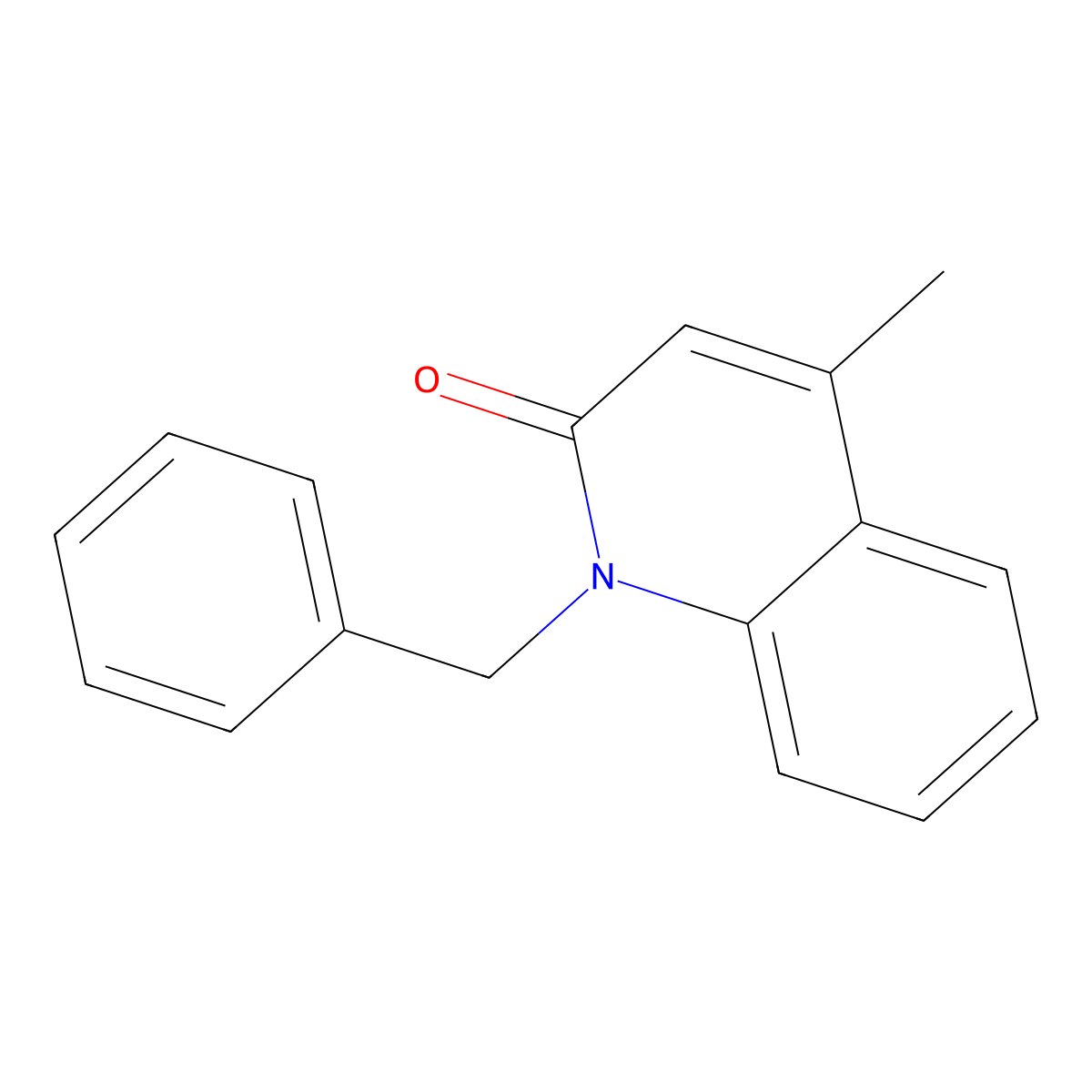 1-Benzyl-4-methyl-1H-quinolin-2-one molecular structure, CAS 53551-99-8