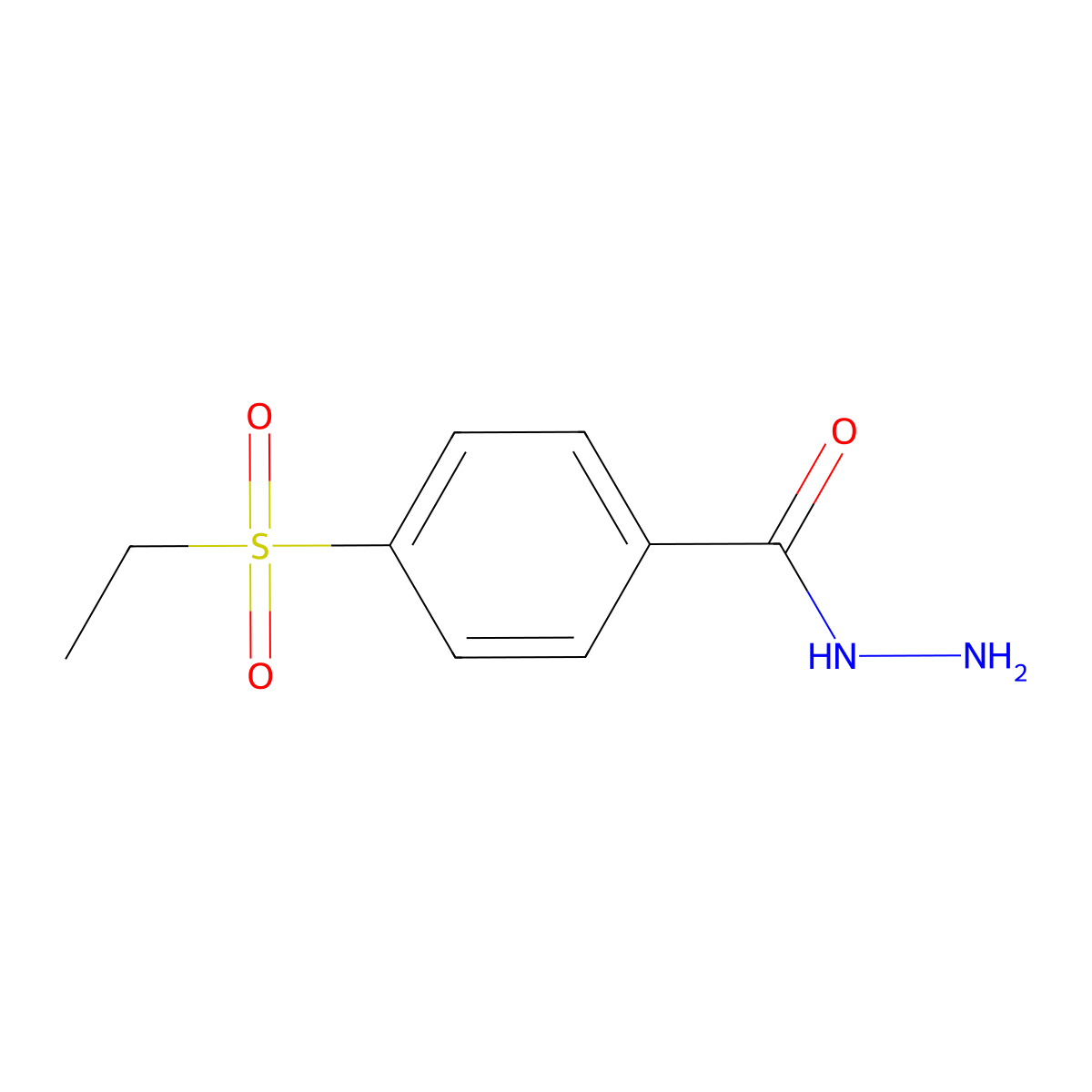 4-(Ethylsulfonyl)benzohydrazide molecular structure, CAS 53554-95-3