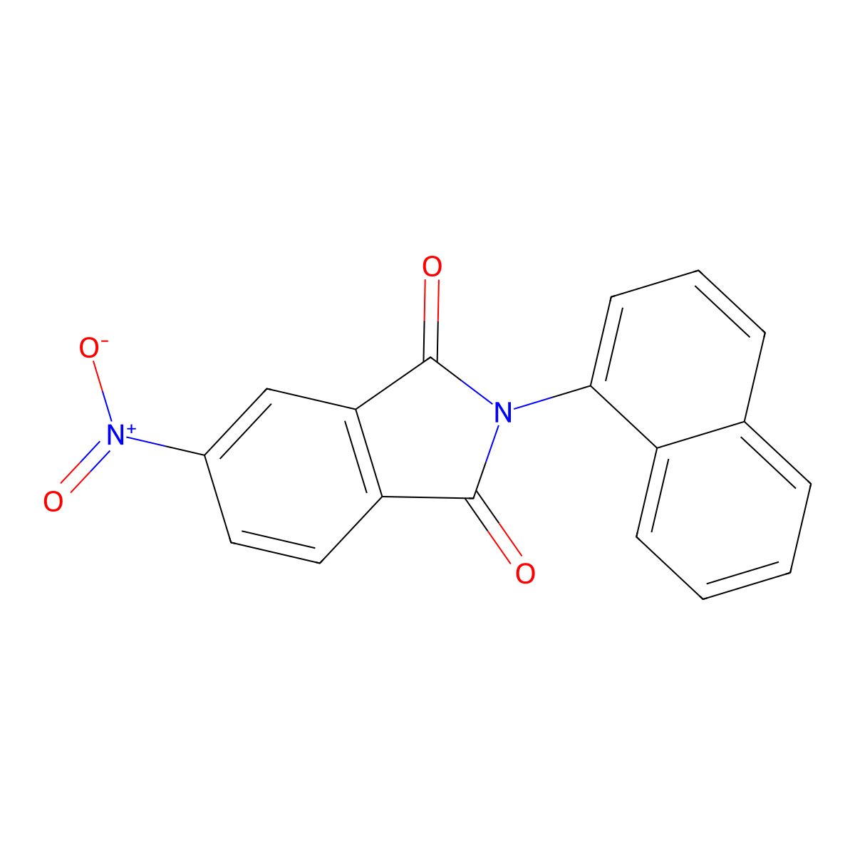 2-Naphthalen-1-yl-5-nitroisoindole-1,3-dione molecular structure, CAS 53555-08-1