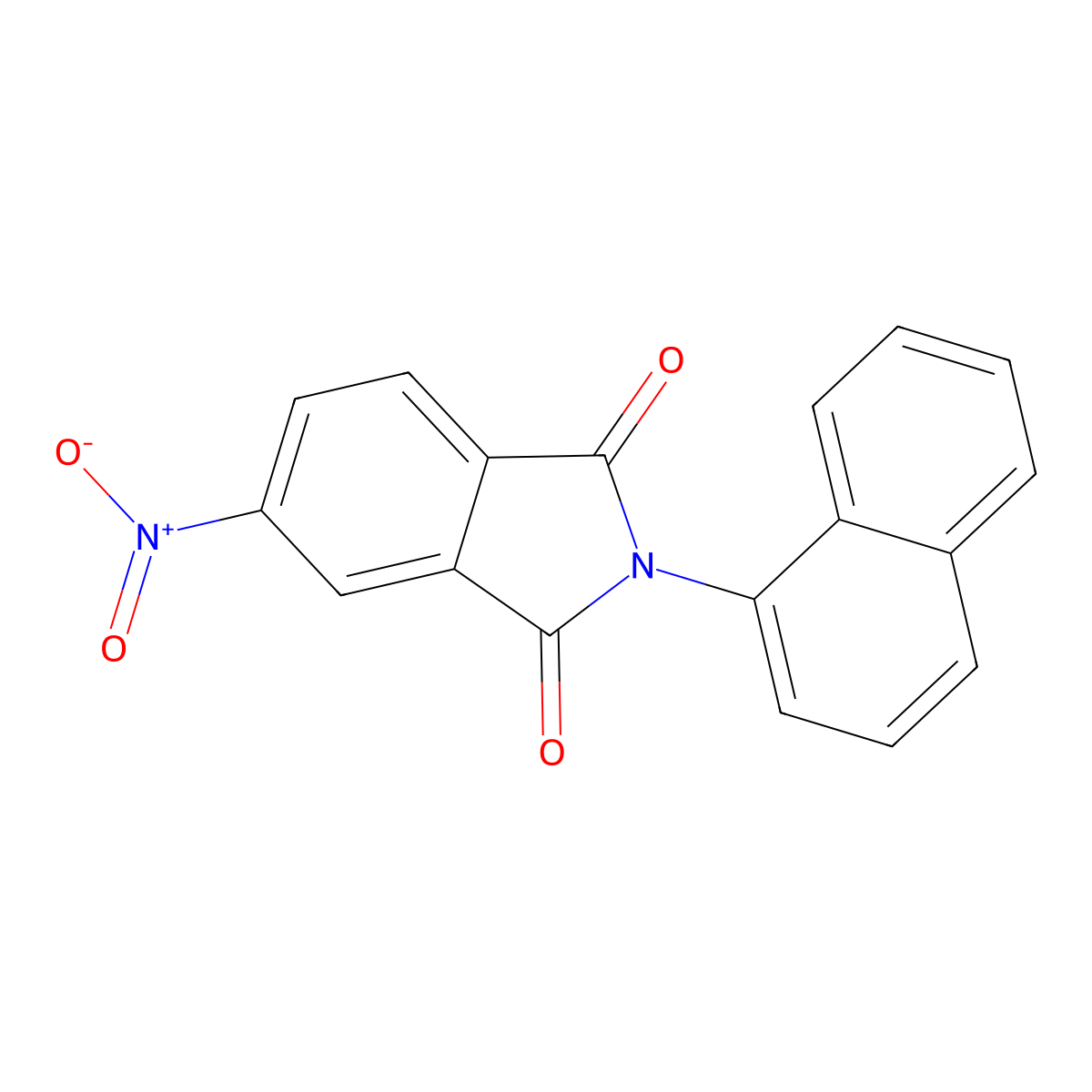 2-Naphthalen-1-yl-5-nitroisoindole-1,3-dione molecular structure, CAS 53555-08-1