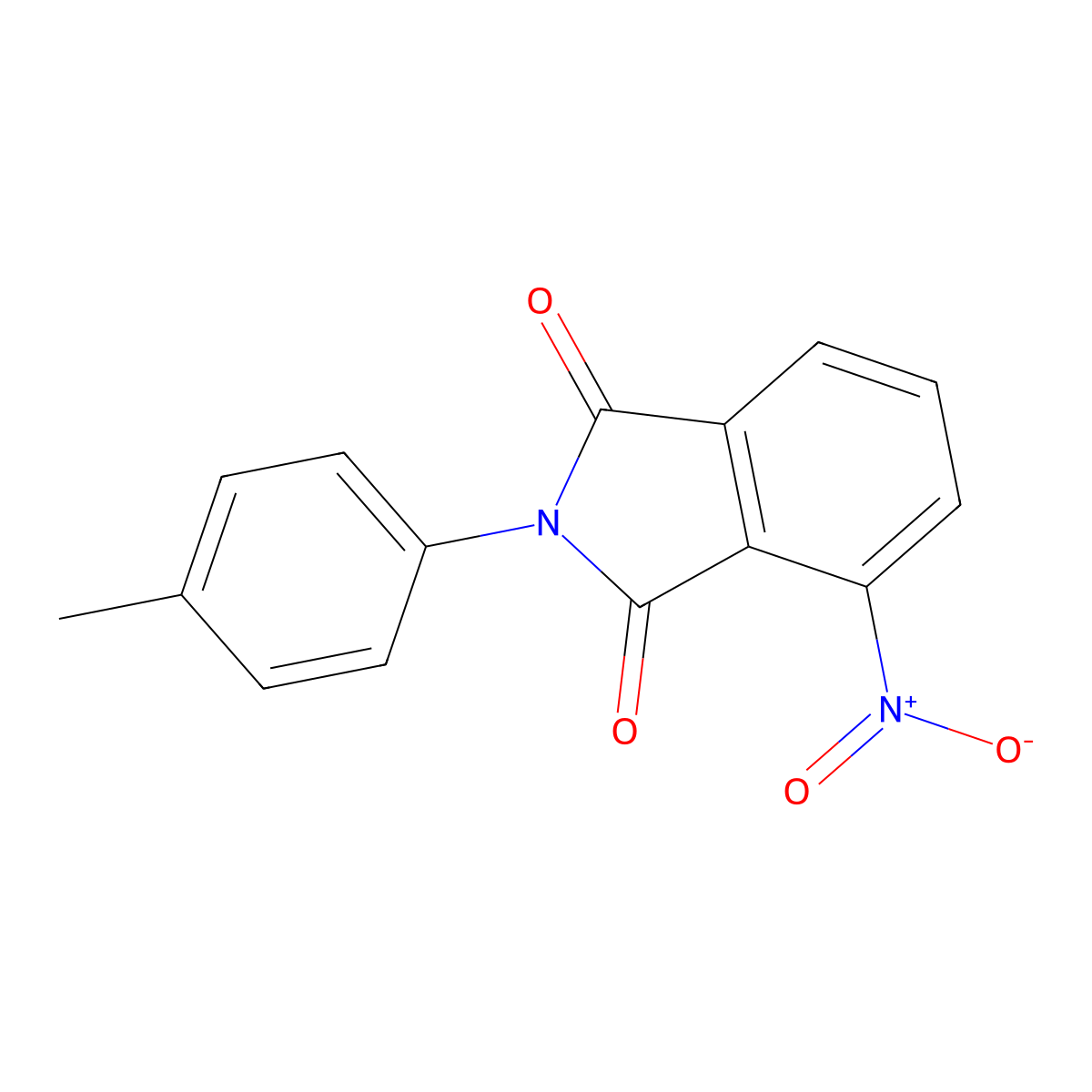 2-(4-Methylphenyl)-4-nitro-1H-isoindole-1,3(2H)-dione molecular structure, CAS 53555-10-5