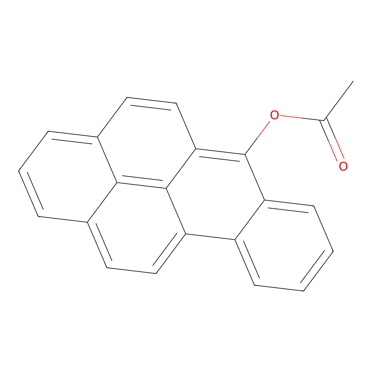 6-Acetoxybenzo[a]pyrene molecular structure, CAS 53555-67-2