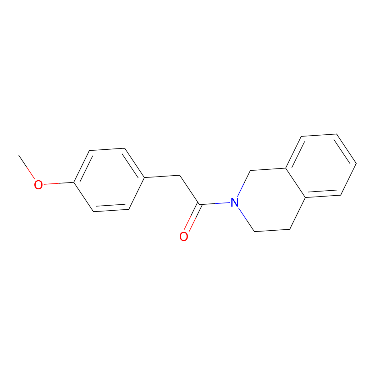 2-[(4-Methoxyphenyl)acetyl]-1,2,3,4-tetrahydroisoquinoline molecular structure, CAS 5356-65-0