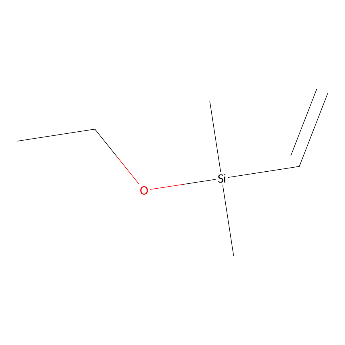 Ethoxydimethylvinylsilane molecular structure, CAS 5356-83-2