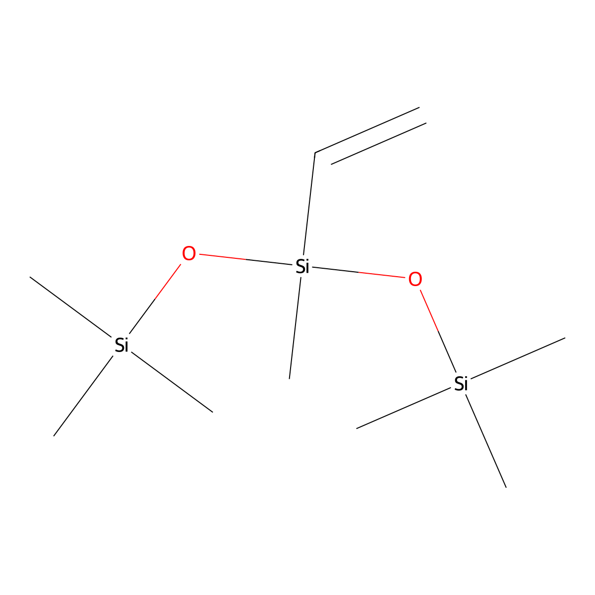 Methylbis(trimethylsilyloxy)vinylsilane molecular structure, CAS 5356-85-4