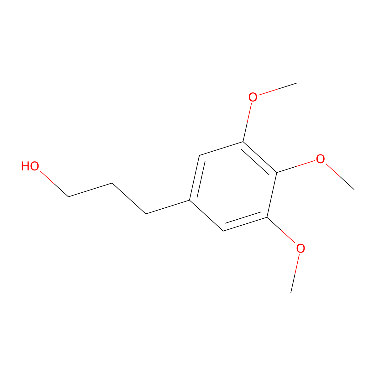 3-(3,4,5-Trimethoxyphenyl)Propan-1-Ol molecular structure, CAS 53560-26-2