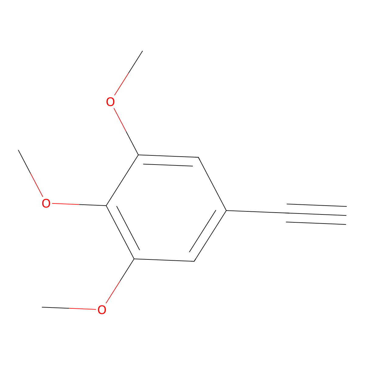 5-Ethynyl-1,2,3-trimethoxybenzene molecular structure, CAS 53560-33-1
