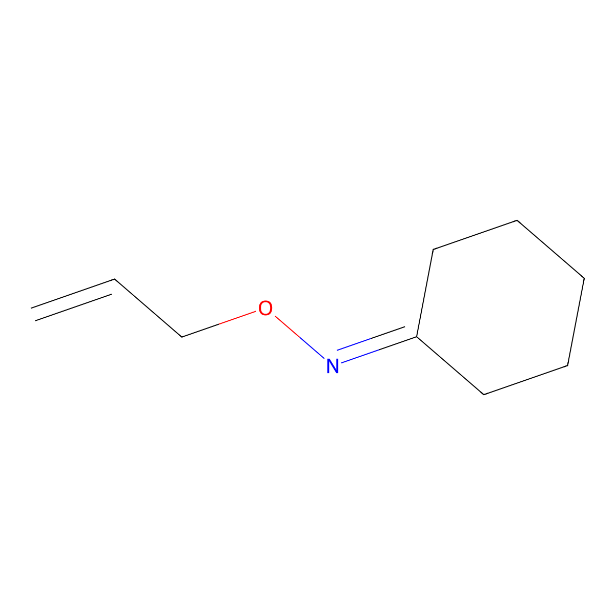 N-(prop-2-en-1-yloxy)cyclohexanimine molecular structure, CAS 53561-17-4