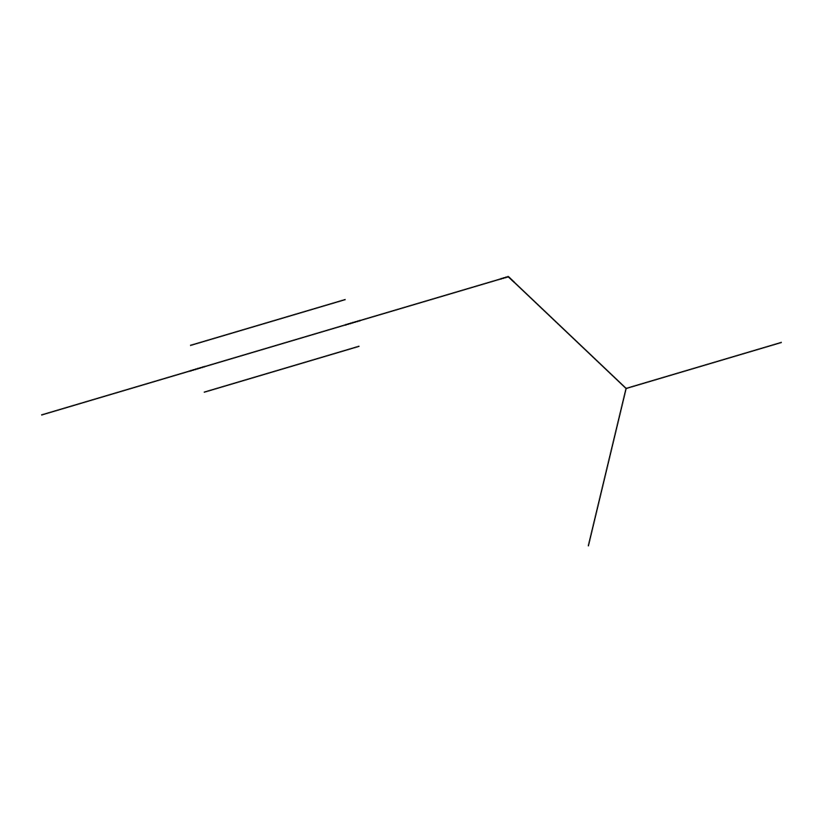2-Hexyne, 5-methyl- molecular structure, CAS 53566-37-3