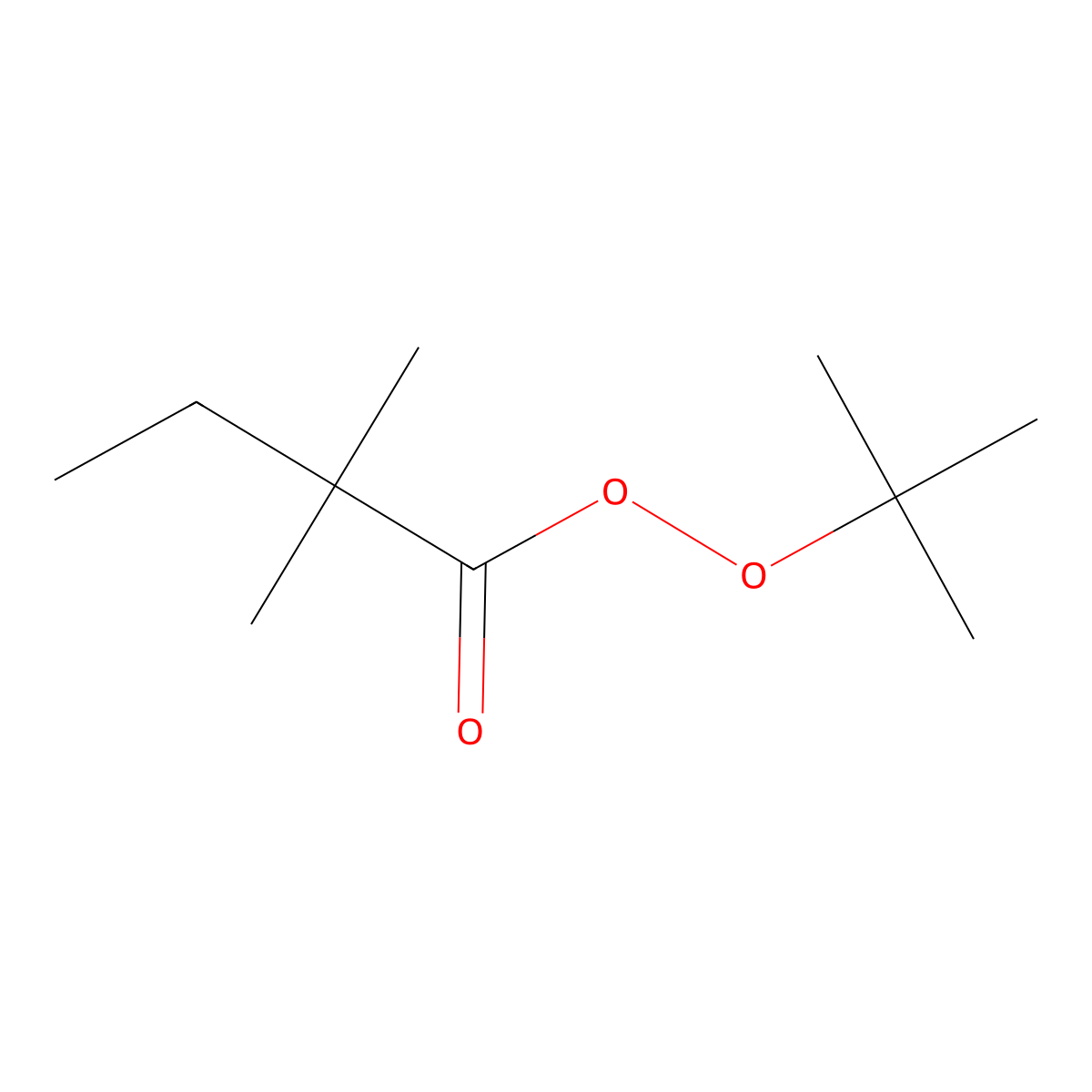 Butaneperoxoic acid, 2,2-dimethyl-, 1,1-dimethylethyl ester molecular structure, CAS 53566-76-0