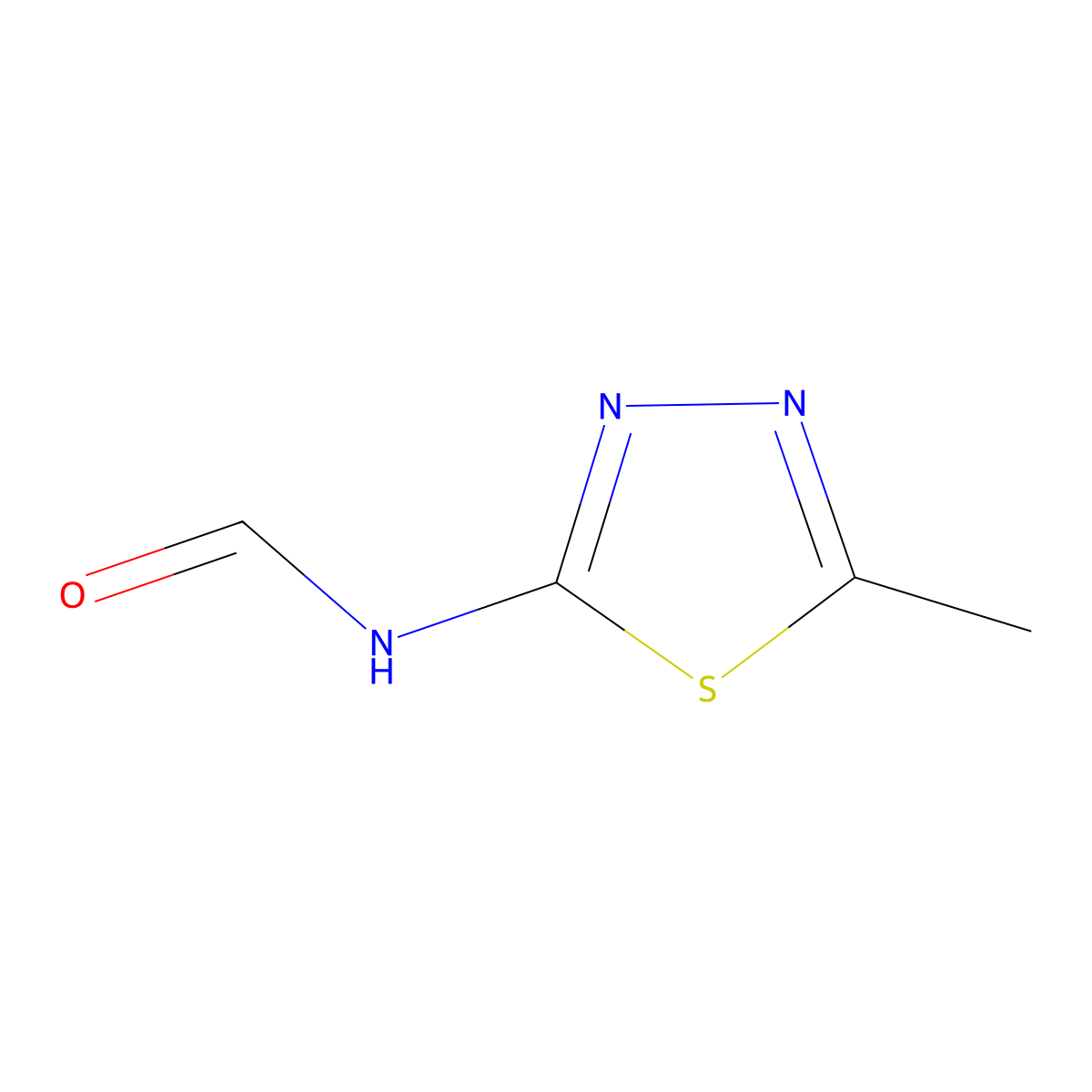 N-(5-Methyl-1,3,4-thiadiazol-2-yl)formamide molecular structure, CAS 53567-06-9