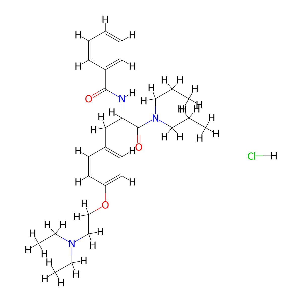 Tiropramide Hydrochloride molecular structure, CAS 53567-47-8