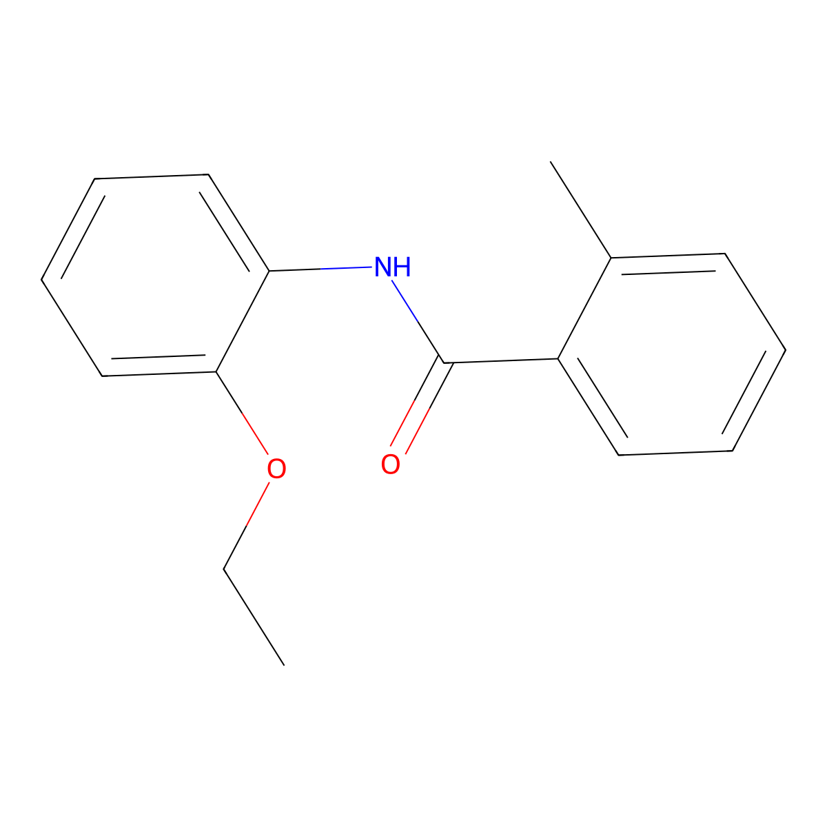 N-(2-Ethoxyphenyl)-2-methylbenzamide molecular structure, CAS 5357-43-7