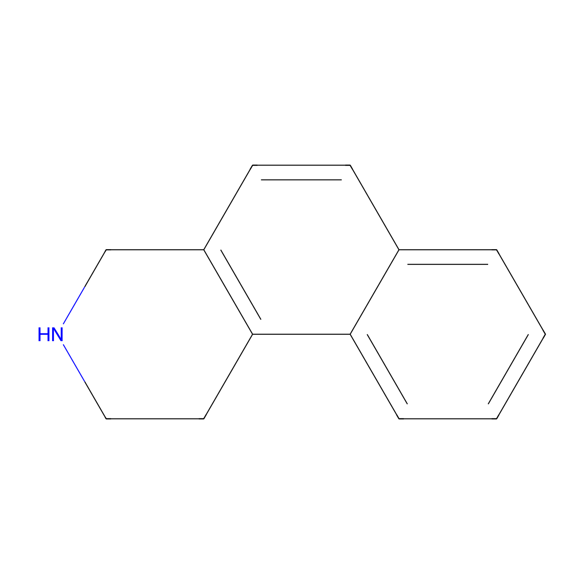 1H,2H,3H,4H-benzo[f]isoquinoline molecular structure, CAS 53574-24-6