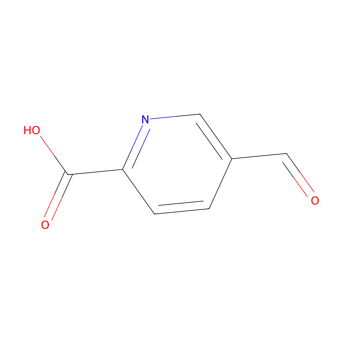 5-Formylpyridine-2-carboxylic acid molecular structure, CAS 53574-58-6